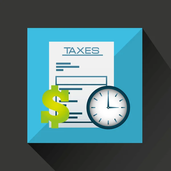 Tax time design — Stock Vector