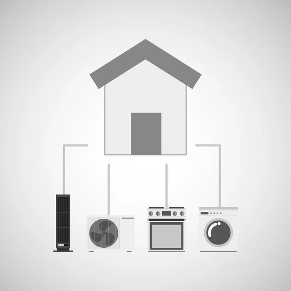 Home appliances design — Stock Vector