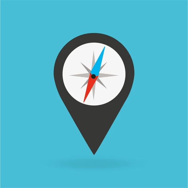 Conception de service GPS — Image vectorielle