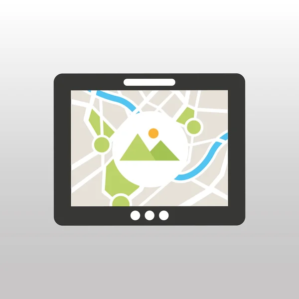 Conception de service GPS — Image vectorielle