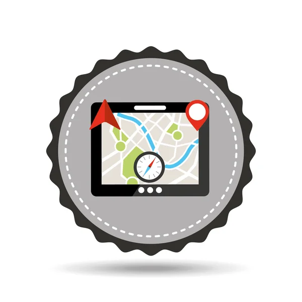 Diseño de servicio Gps — Vector de stock