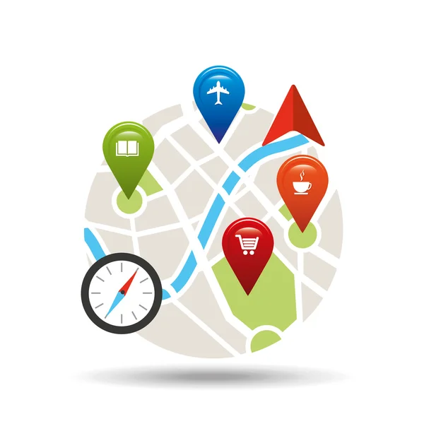GPS послуги дизайну — стоковий вектор