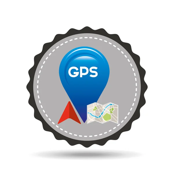 GPS-Service-design — Stockvektor