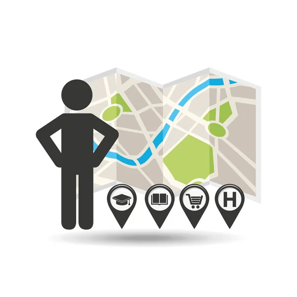 Gps service design — Stock Vector