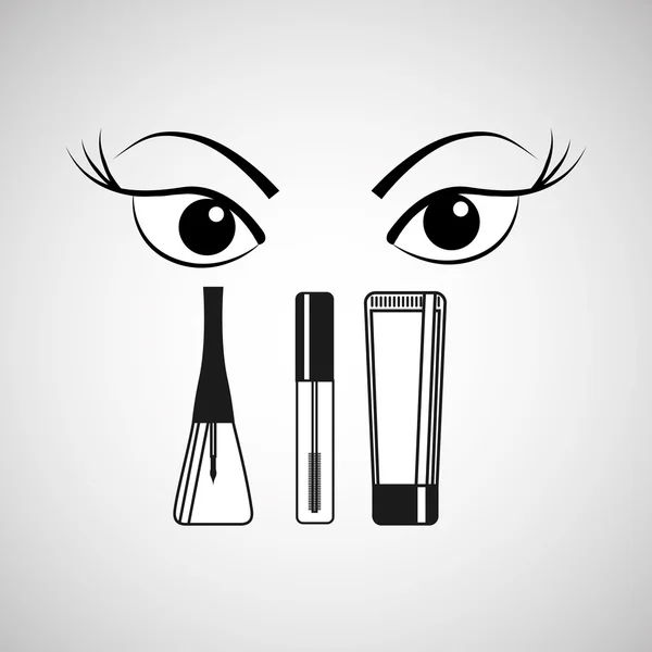 Projekt kobieta makijaż — Wektor stockowy