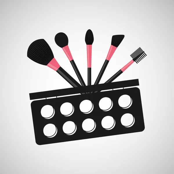 Conception de maquillage féminin — Image vectorielle