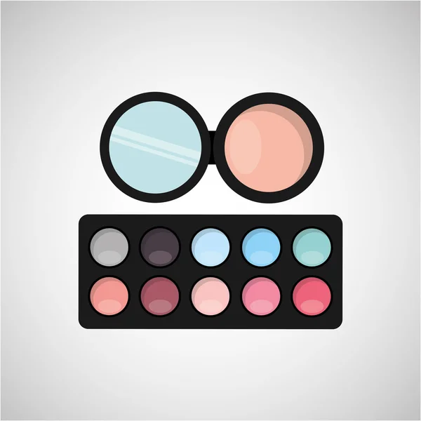Vrouwelijke make-up ontwerp — Stockvector