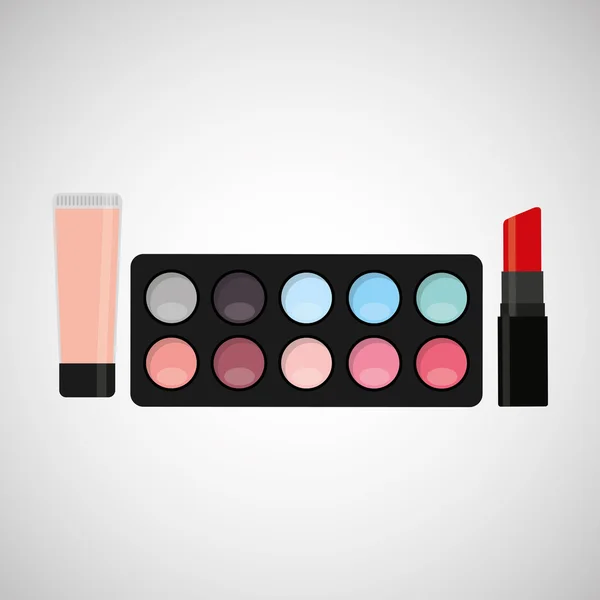 Conception de maquillage féminin — Image vectorielle