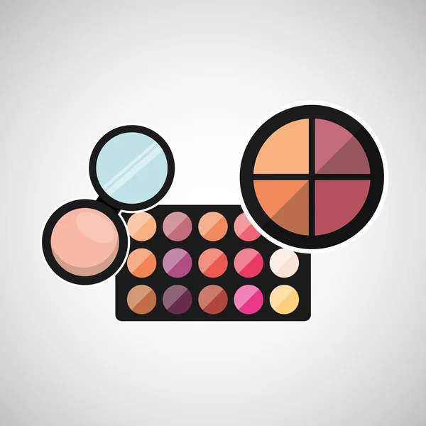 Female makeup design — Stock Vector