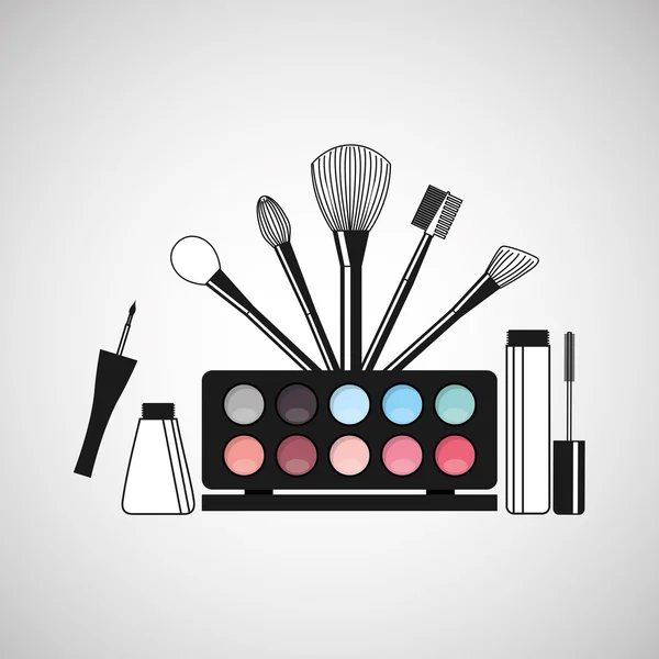 Conception de maquillage féminin — Image vectorielle