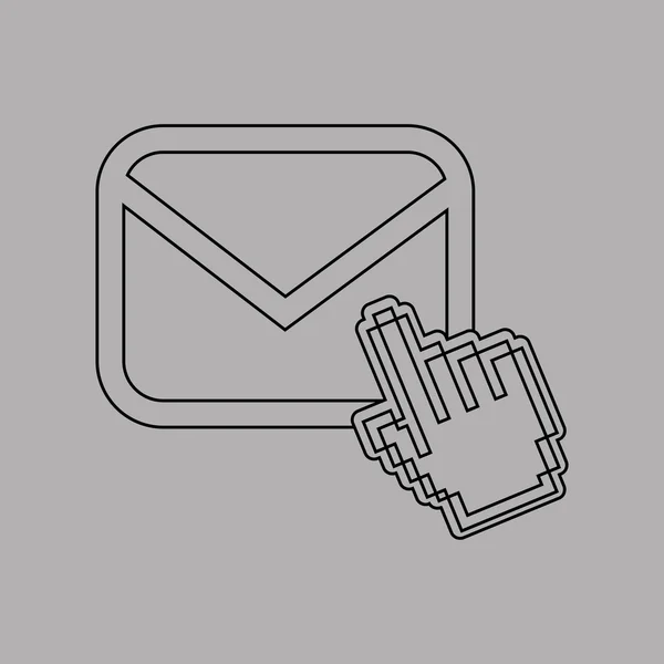 Design der E-Mail-Einstellungen — Stockvektor