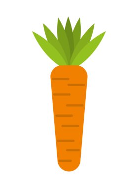 havuç taze sebze izole simgesi tasarım