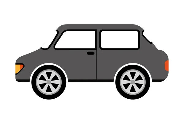 Sedán estilo coche aislado icono de diseño — Vector de stock