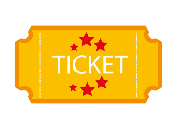 Ticket stub geïsoleerd pictogram ontwerp — Stockvector