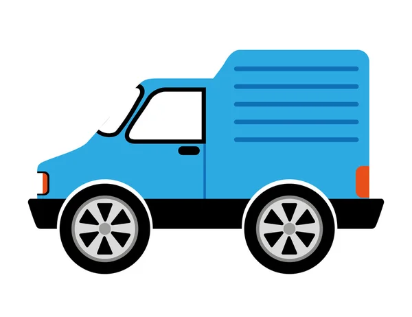 Estilo de entrega coche aislado icono diseño — Vector de stock