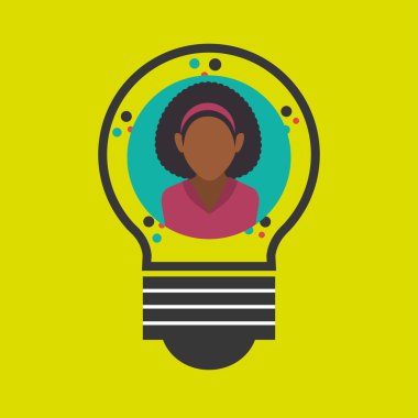 kişinin ampul tasarım içinde