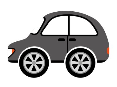 Sedan tarzı araba izole simgesi