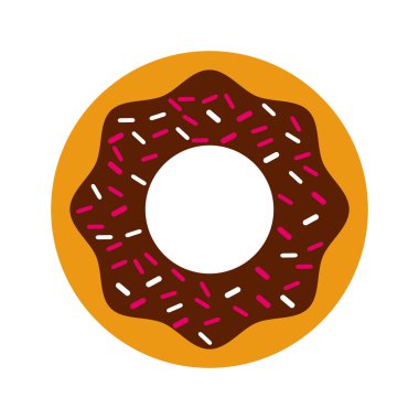 lezzetli çörek izole simgesi