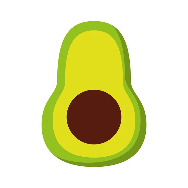 Avocat légume frais isolé icône design — Image vectorielle