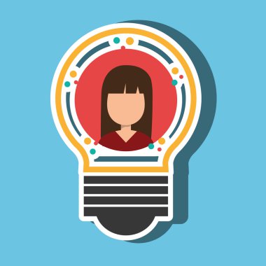 kişinin ampul tasarım içinde 