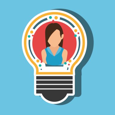 kişinin ampul tasarım içinde 