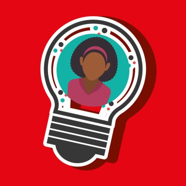 kişinin ampul tasarım içinde