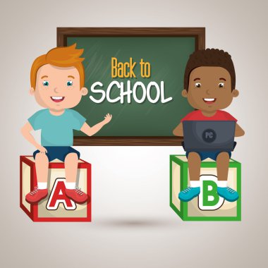 Laptop Tasarım Okulu kullanarak çocuk