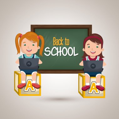 Laptop Tasarım Okulu kullanarak çocuk