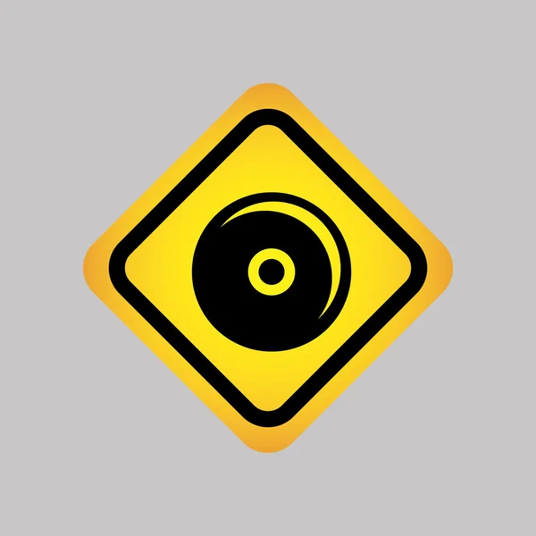 Diseño de silueta de icono dj — Vector de stock