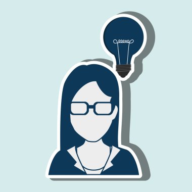 kişi ve ampul tasarım