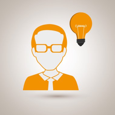 kişi ve ampul tasarım