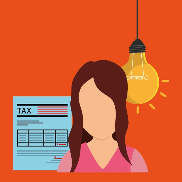 Проектирование налоговых должников — стоковый вектор