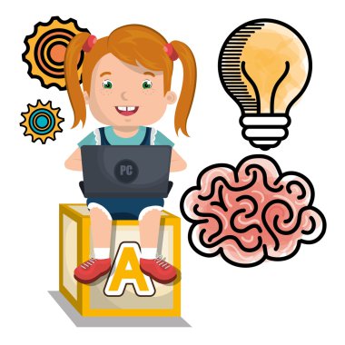 İnternette okuyan kız