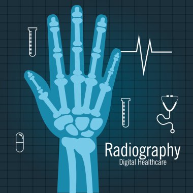 el Radyografi simgesi tasarım
