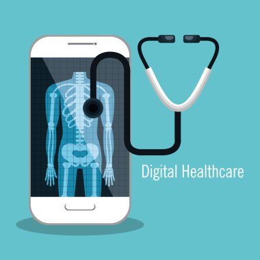 Dijital sağlık simgesi tasarım