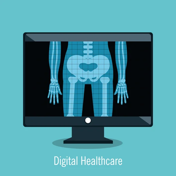 Design de ícone de saúde digital —  Vetores de Stock