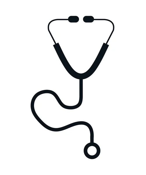 Estetoscopio médico icono de diseño — Vector de stock