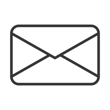 siyah beyaz zarf, vektör grafiği