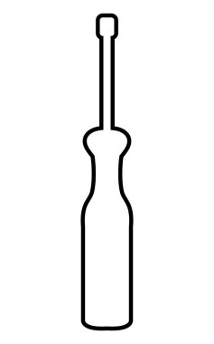 İnşaat aracı tornavida, vektör grafiği