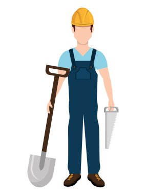 Avatar inşaat adam, vektör grafiği
