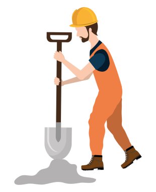 Avatar inşaat adam, vektör grafiği