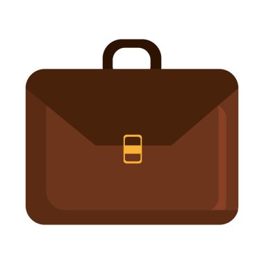 iş kahverengi bavul, vektör grafiği