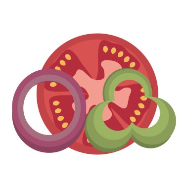 renkli sebze, vektör grafiği