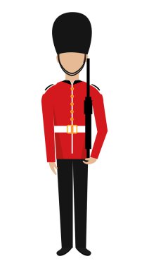 avatar british guard, vector graphic clipart
