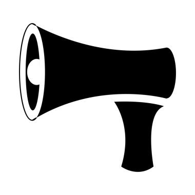 siyah ve beyaz hoparlör, vektör grafiği