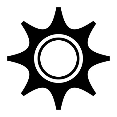 siyah beyaz ayarları işareti, vektör grafiği