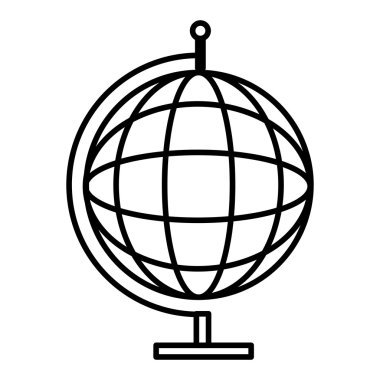 siyah ve beyaz Dünya Haritası, vektör grafiği