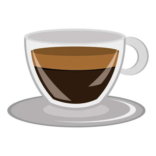 Moderna tazza di caffè, grafica vettoriale — Vettoriale Stock