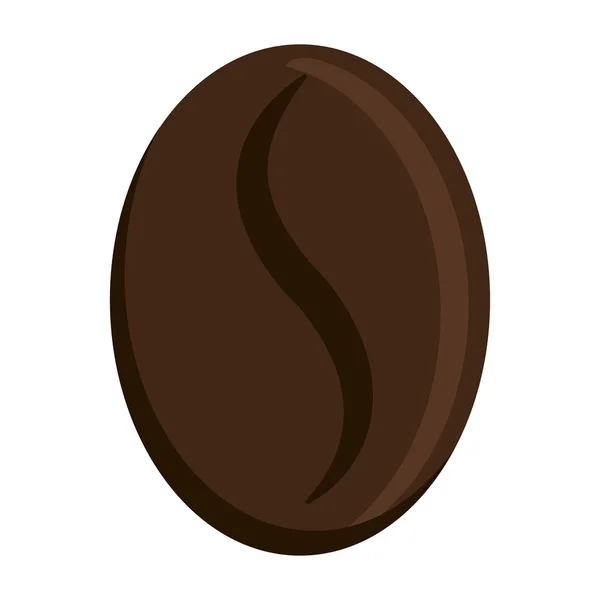 Grano de café marrón oscuro, gráfico vectorial — Vector de stock