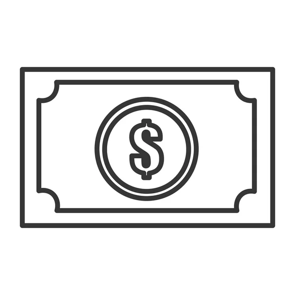 Black and white money icon — Stock Vector © RealVector 69206715
